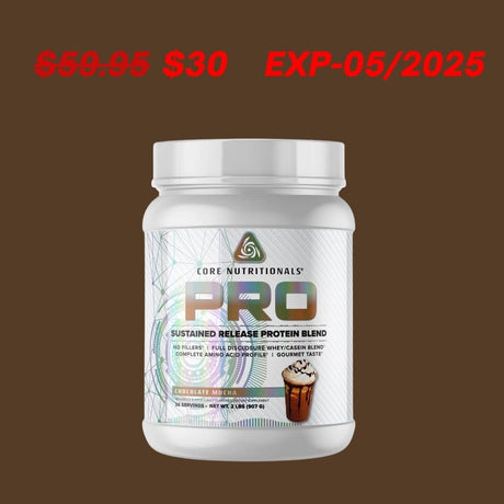 PRO Sustained Release Protein Blend by Core Nutritionals Chocolate Mocha EXP 05/2025 General Not specified 