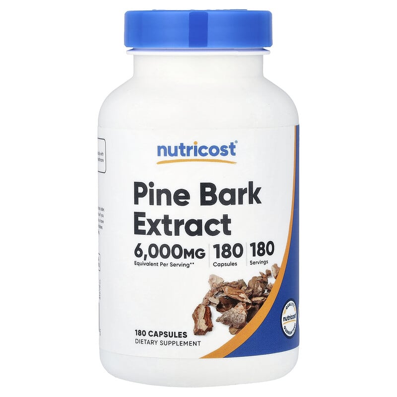 Nutricost, Pine Bark Extract, 6,000 mg, 180 Capsules - Image 2