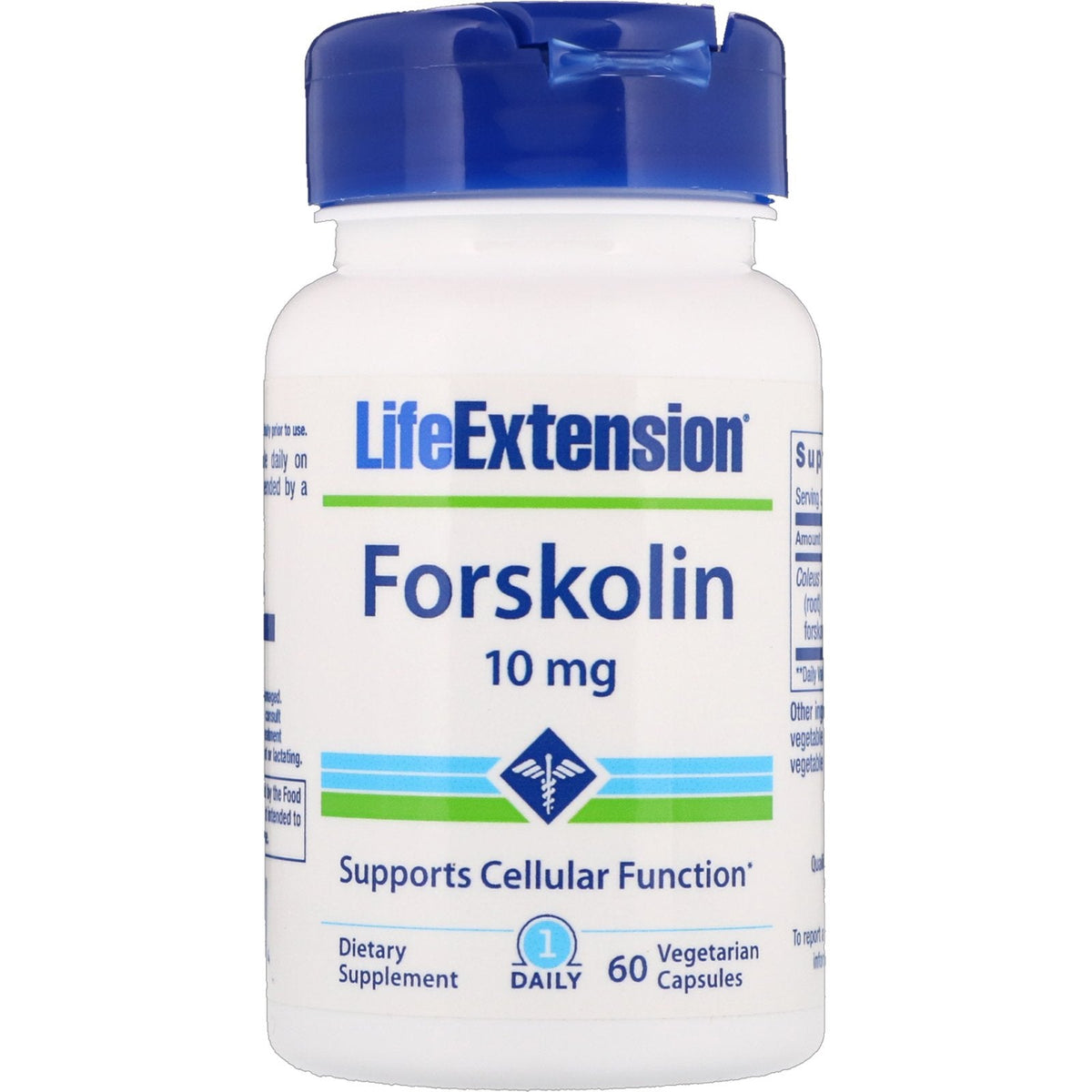 Life Extension Forskolin, 10 Mg 60 V caps - Image 1