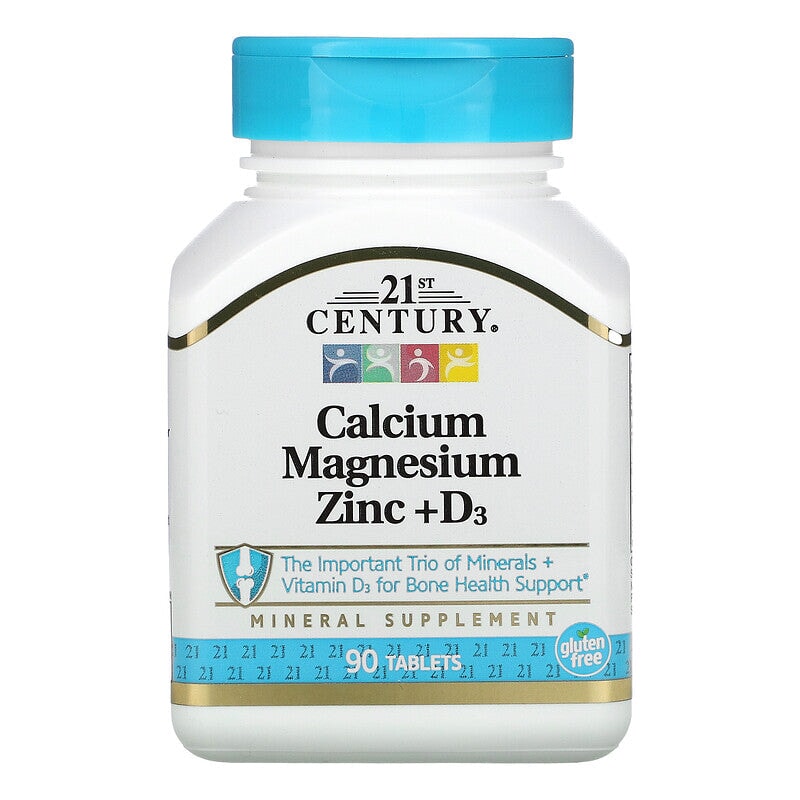 21st Century, Calcium Magnesium Zinc + D3 supps247 