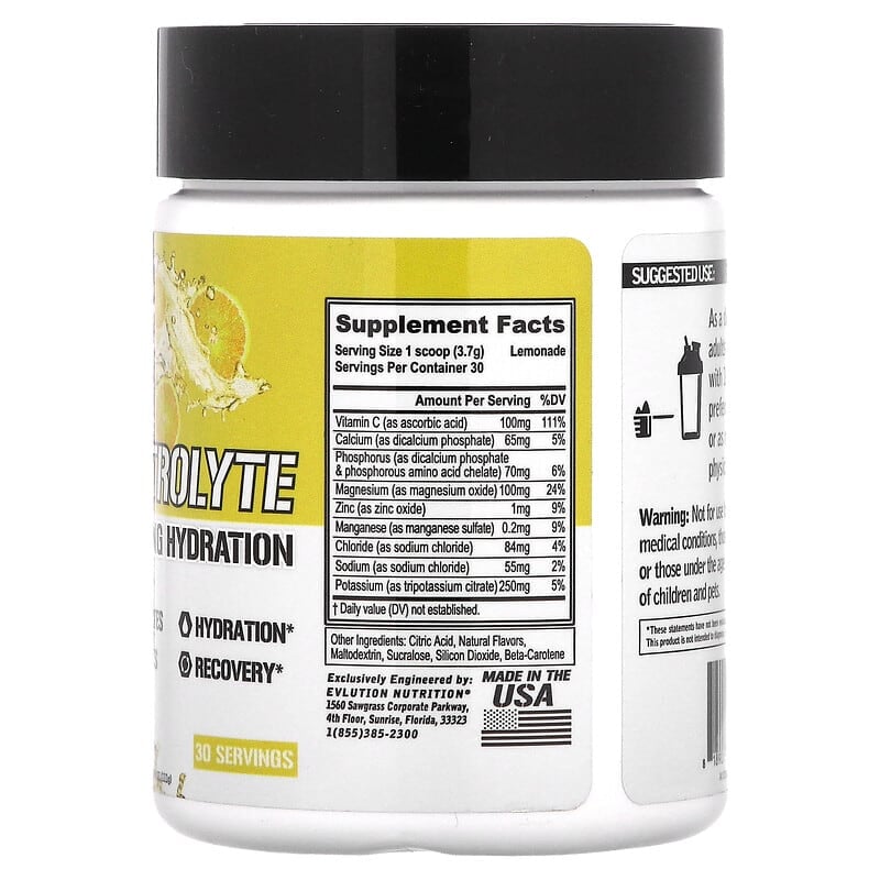 EVL Nutrition, Electrolyte Volumizing Hydration General EVL NUTRITION 