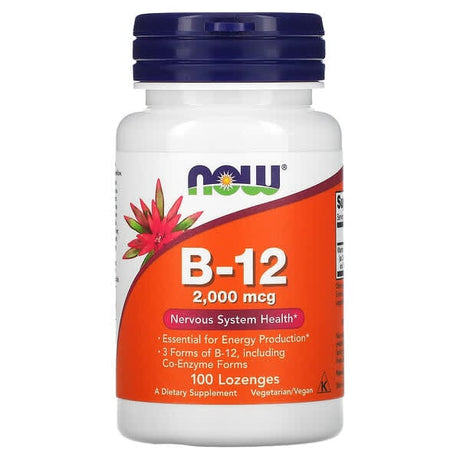 NOW Foods, B-12, 2,000 mcg, 100 Lozenges General NOW 