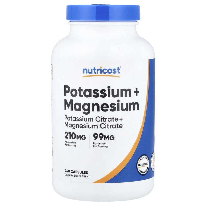 Nutricost Potassium + Magnesium 240 count