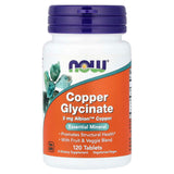 Now Foods Copper Glycinate 120 Tablets