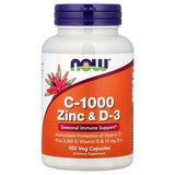 C-1000 Zinc D3, 100 veg caps by NOW FOODS
