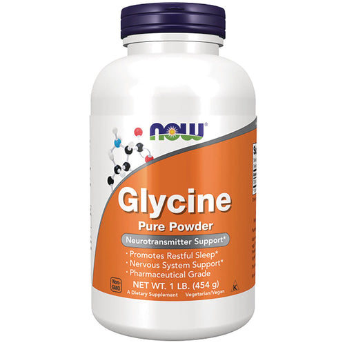 Glycine Pure Powder 454g, By NOW Foods