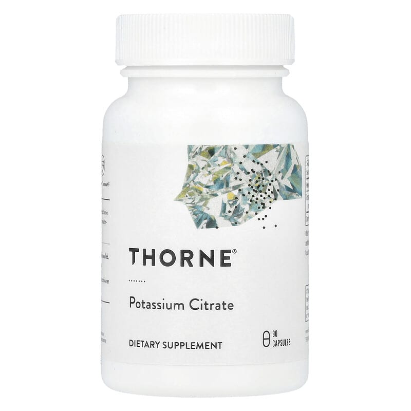 Thorne, Potassium Citrate, 90 Capsules (99 mg per Capsule) - Image 1