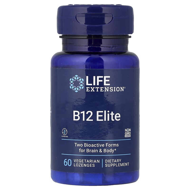 Life Extension, B12 Elite, 60 Vegetarian Lozenges (1,000 mcg per Lozenge)