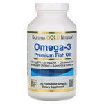 California Gold Nutrition Omega-3 Premium Fish Oil 240 Count