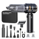 Car Vacuum Cleaner,22000PA High Power Mini Vacuum Cleaner,Rechargeable Handheld Vacuum,Portable Cordless Compressed Air Duster Air Blower for Car Home goldblack by Lyiazsoy