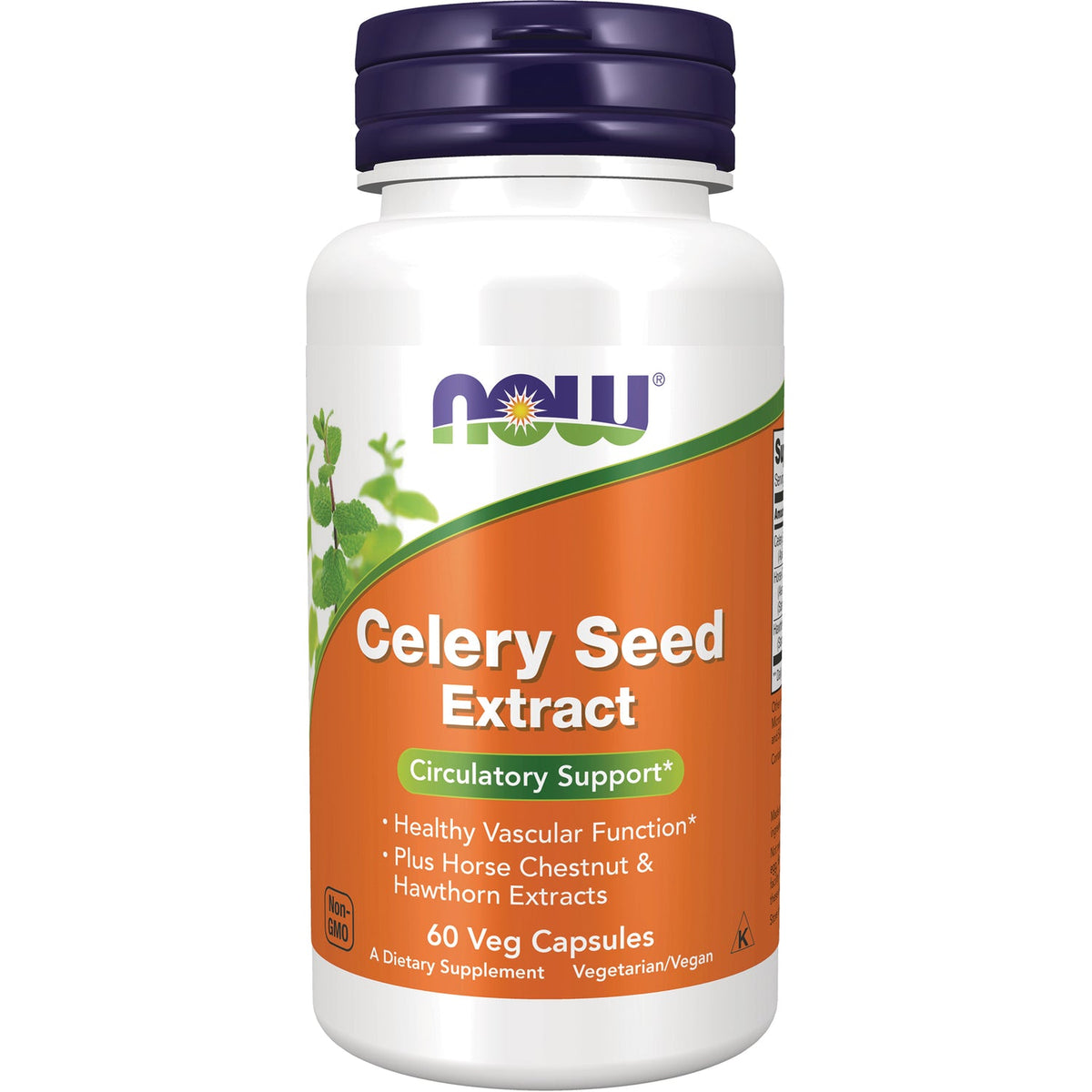 NOW Foods, Celery Seed Extract, 60 Veg Capsules - Image 1