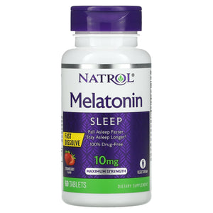 Natrol Melatonin Advanced Sleep 10mg (100 count) Back to results Amazon Strawberry 60 counts 