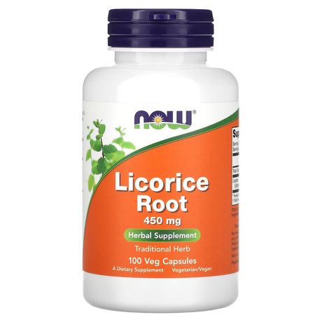 NOW Foods, Licorice Root, 450 mg, 100 Veg Capsules General NOW 