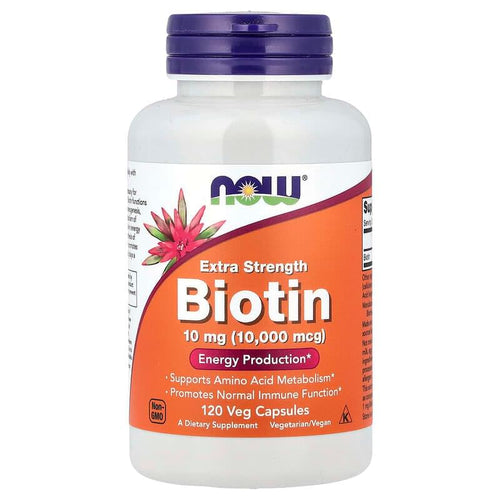 Biotin 10,000 MCG 120 Veg Capsules by NOW