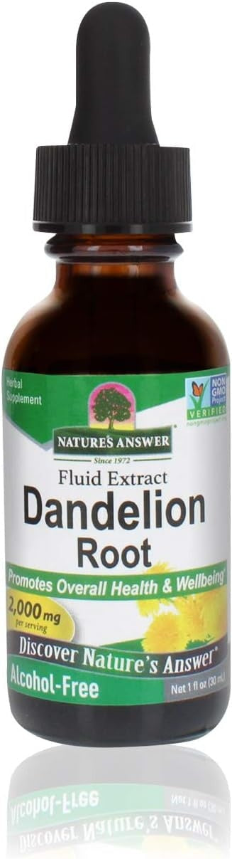 Nature's Answer Dandelion Root 2000 mg, 1 oz - Alcohol Free General Not specified 