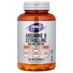 Now Foods Arginine & Citrulline 500 mg