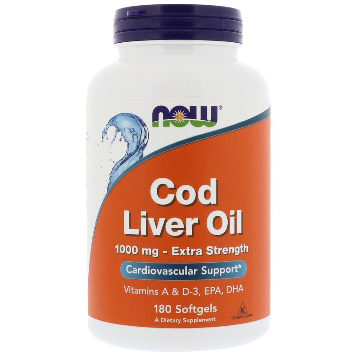NOW Foods - Cod Liver Oil 1000 mg 180 Count - Image 3