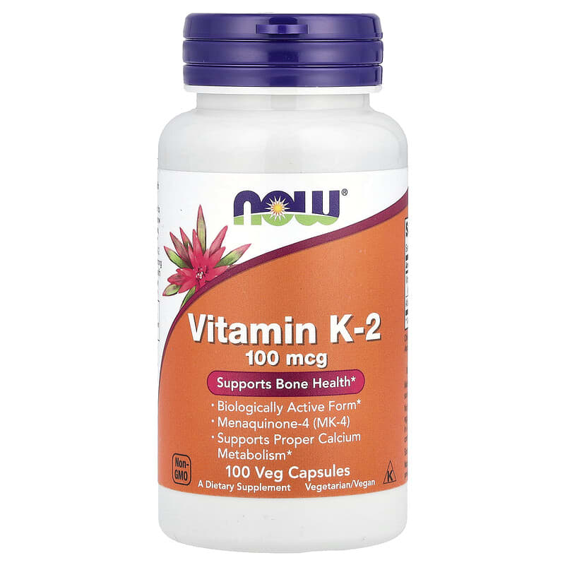 NOW|VITAMIN K-2 100 MCG|100 CAPS