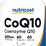 CoQ10, 200 mg, 60 Capsules, By Nutricost Nutricost 