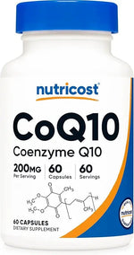 CoQ10, 200 mg, 60 Capsules, By Nutricost Nutricost 