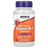 NOW Supplements, Vitamin D-3 1000 IU (180 soft gels)