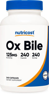 Nutricost Ox Bile Capsules liver support Not specified 125mg 