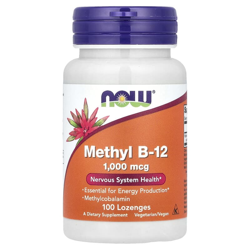 Now Foods Methyl B-12 1000 mcg 100 Lozenges - Image 1