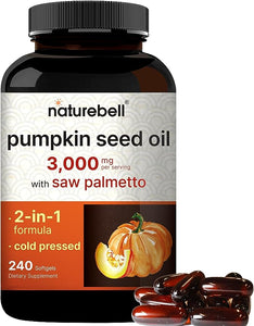 NatureBell Pumpkin Seed Oil 3,000mg 240 Capsules General Not specified 
