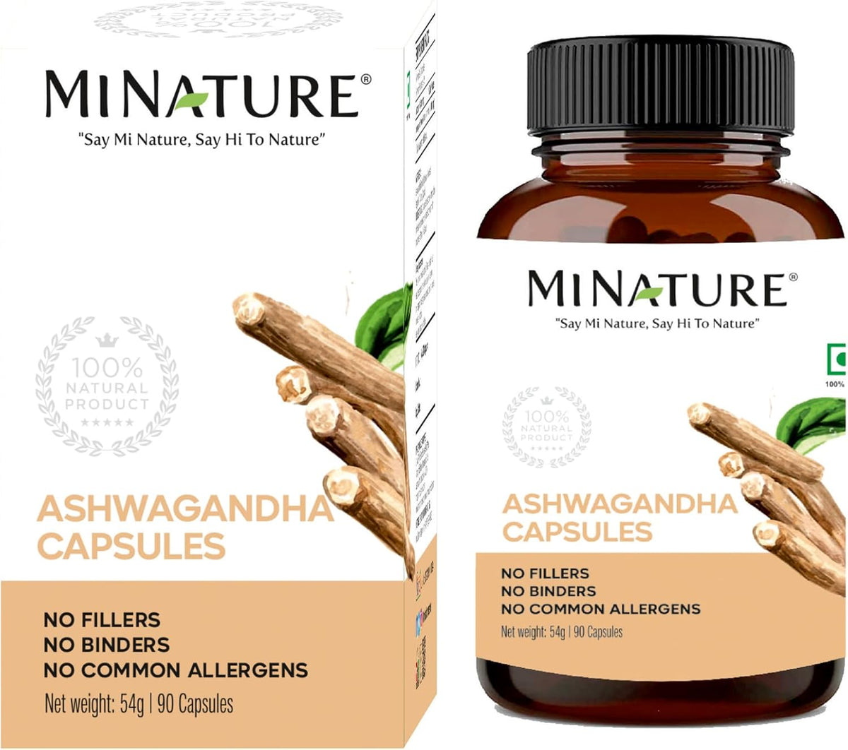 Mi nature Ashwagandha Capsules | 1000 mg | 90 Capsules General Mi Nature  - Image 2