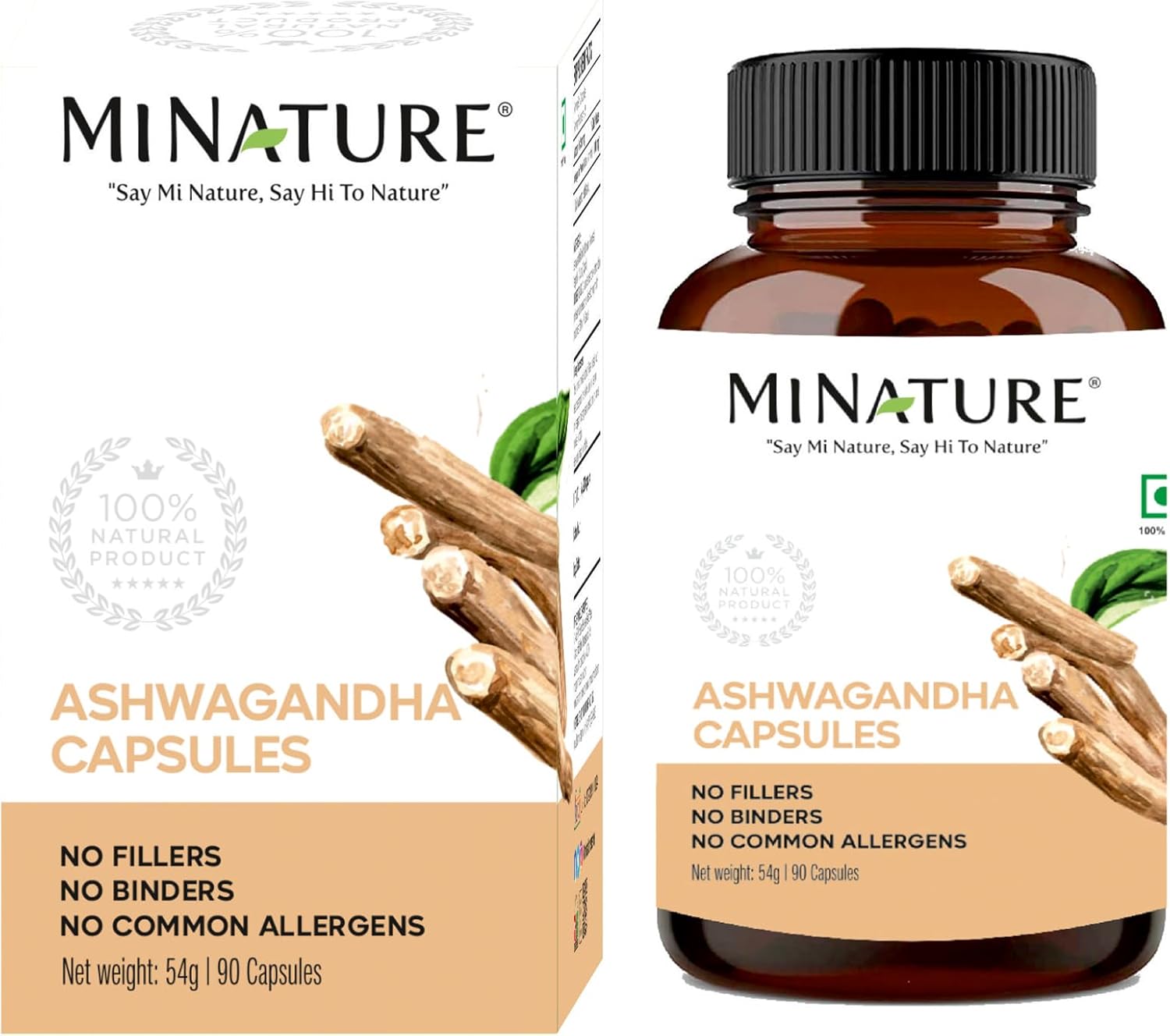 Mi nature Ashwagandha Capsules | 1000 mg | 90 Capsules General Mi Nature 