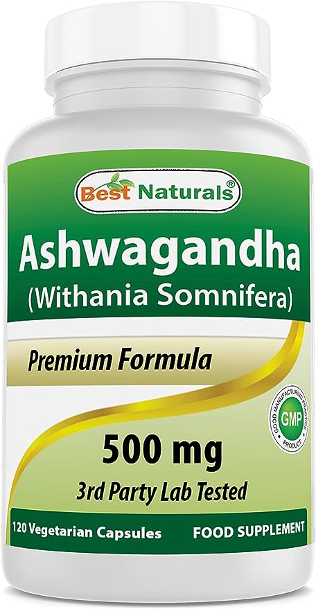 Best Naturals Ashwagandha 500 mg, 120 Capsules Back to results SUPPS247 