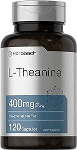 L-Theanine 400mg 120 Count by Horbaach General HORBACH 