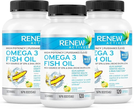 Renew Actives Omega-3 FishOil 1200Mg 120 Count General Renew Actives 