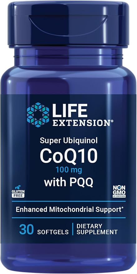 Super Ubiquinol CoQ10 with PQQ, 100 mg, 30 Softgels, By Life Extension - Image 1