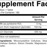 Vitamatic Magnesium Glycinate 500mg 180 Vegetarian Tablets General Not specified 