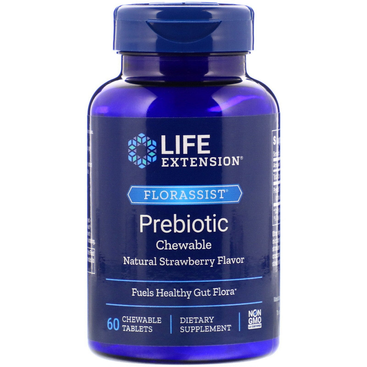 Life Extension Prebiotic 60 Vegetarian Chewable Tablets - Image 1