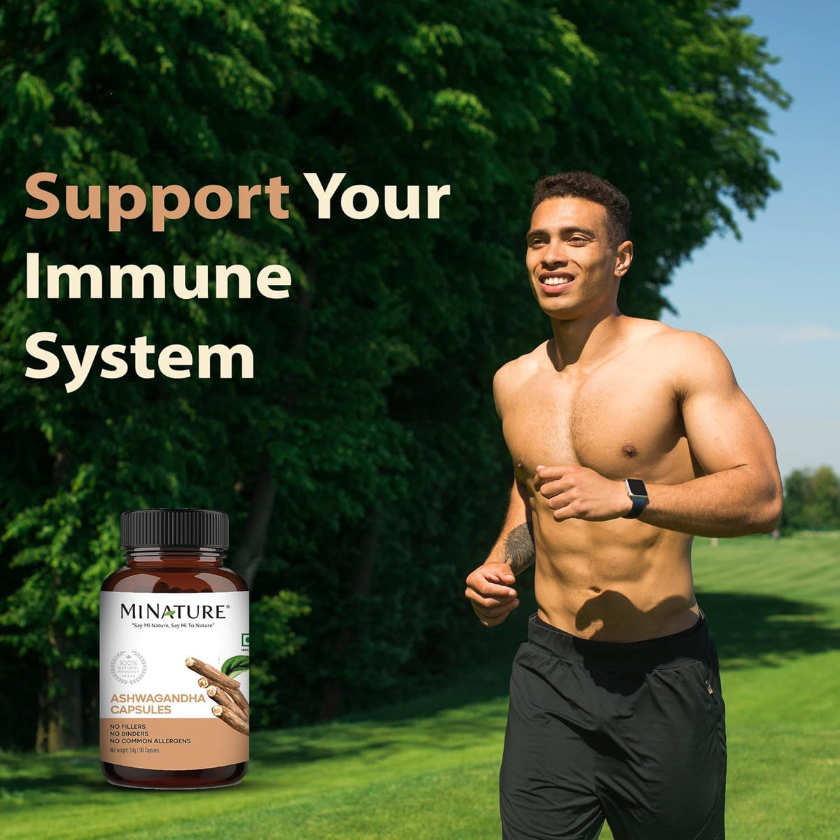 Mi nature Ashwagandha Capsules | 1000 mg | 90 Capsules General Mi Nature  - Image 3