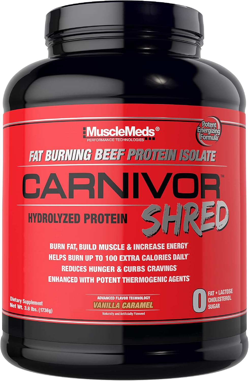 Carnivor Fat Burning Hydrolyzed Beef Protein PROTEIN SUPPS247 Vanilla Caramel  - Image 4