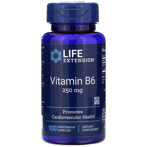 Life Extension Vitamin B6 250 mg 100 Vegetarian Capsules