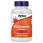 NOW Foods Niacinamide - Vitamin B3 -- 500 mg - 100 Capsules