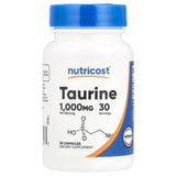 Nutricost Taurine, 1000mg, 30 Capsules