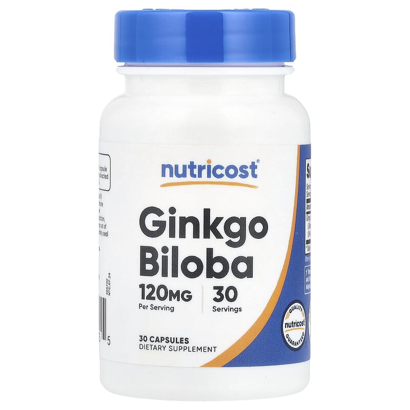 Nutricost Gingko Biloba, 120mg, 30 Capsules - Image 1