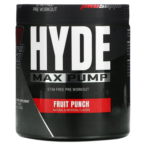 ProSupps, Hyde Max Pump, Stim-Free Pre Workout General Not specified Blue Razz 