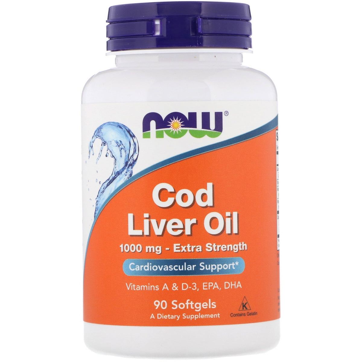 NOW Foods - Cod Liver Oil 1000 mg 90 Count - Image 4