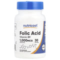 Nutricost Folic Acid, 1000 MCG, 30 serves