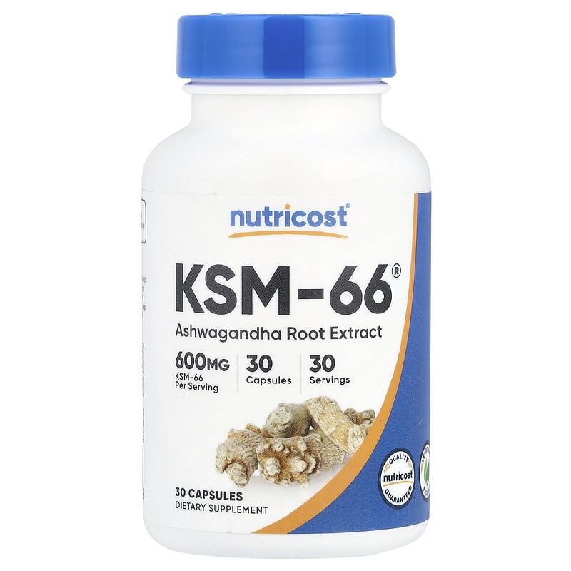 KSM 66 Ashwagandha 600mg 30 caps by Nutricost - Image 1