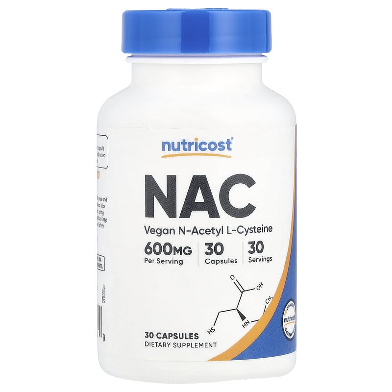 Nutricost NAC, 600mg, 30 Capsules - Image 1