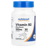 Nutricost  Vitamin B2, 100mg, 30 Capsules