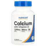 Nutricost Calcium with Vitamin D,  30 serves