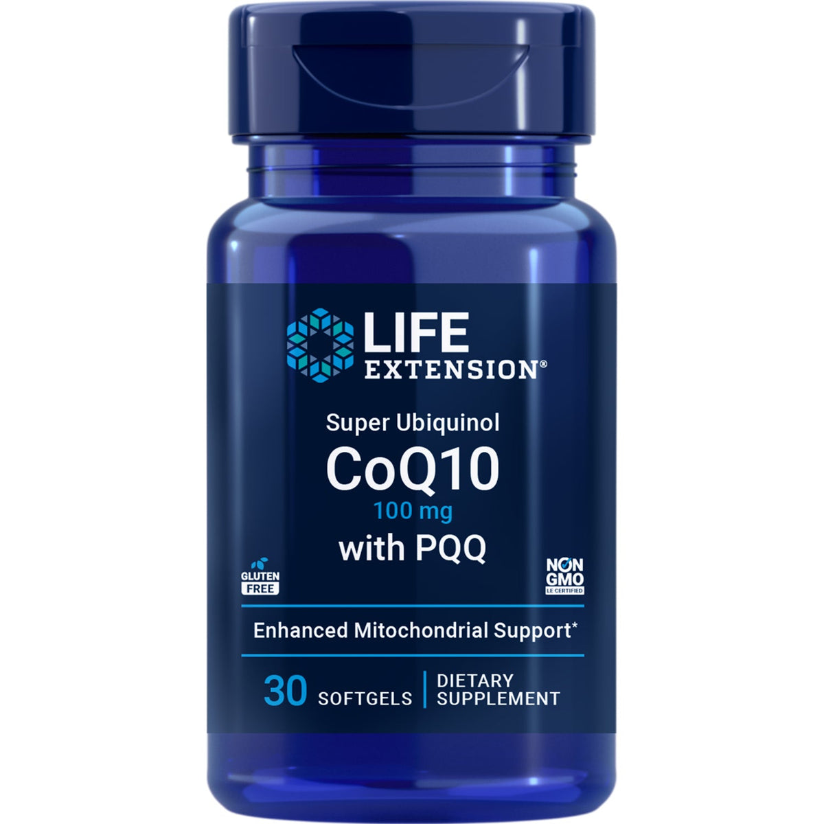 Super Ubiquinol CoQ10 with PQQ, 100 mg, 30 Softgels, By Life Extension - Image 1